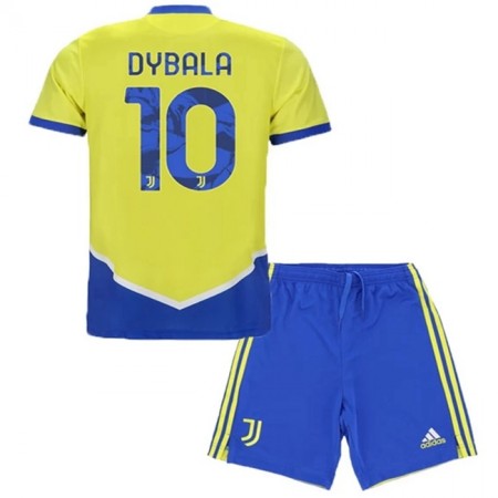 Juventus Paulo Dybala 10 Kinder Ausweich Trikotsatz 2021/22 Kurzarm (+ Kurze Hosen)